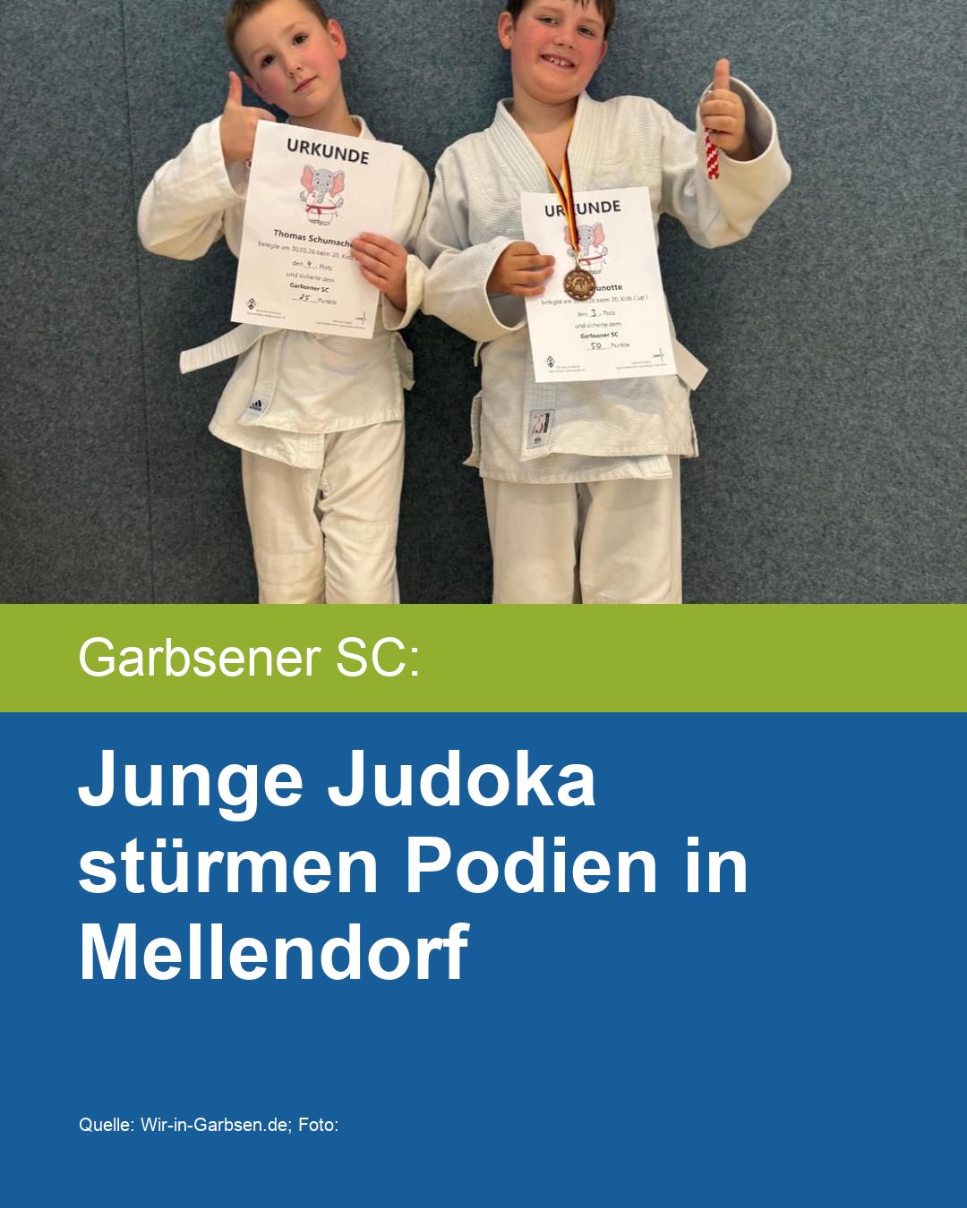 Junge Judoka stürmen Podien in Mellendorf