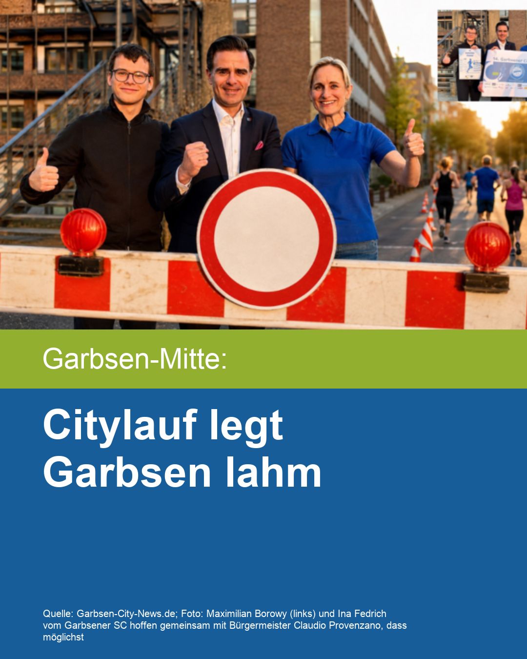 Citylauf legt Garbsen lahm
