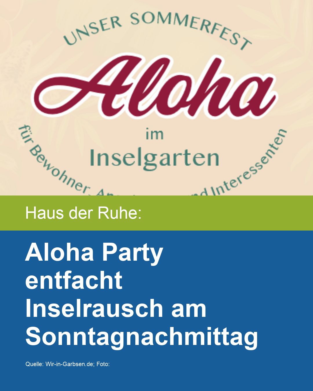 Aloha Party entfacht Inselrausch am Sonntagnachmittag
