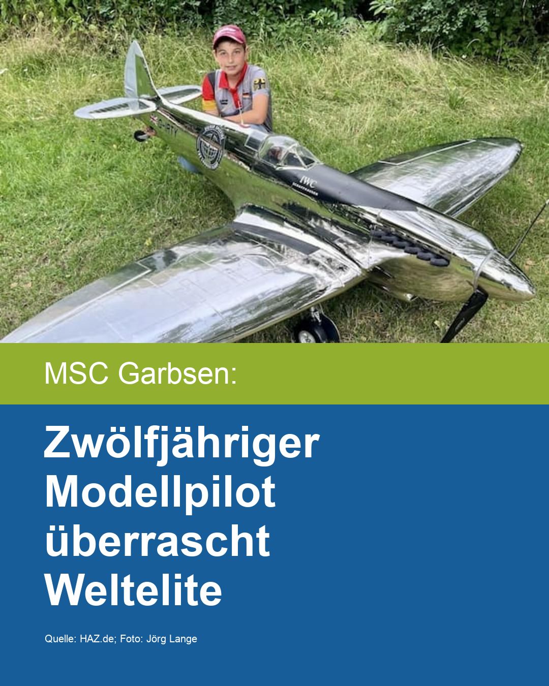 Zwölfjähriger Modellpilot überrascht Weltelite